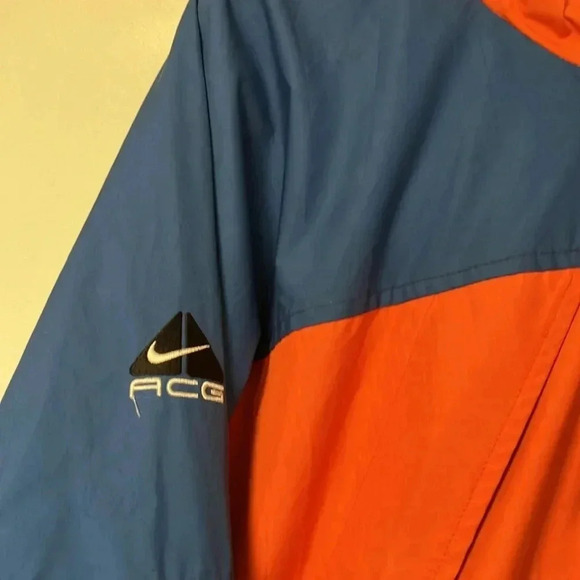 Nike ACG multi pockets orange blue  jacket with hood - Picture 4 of 13